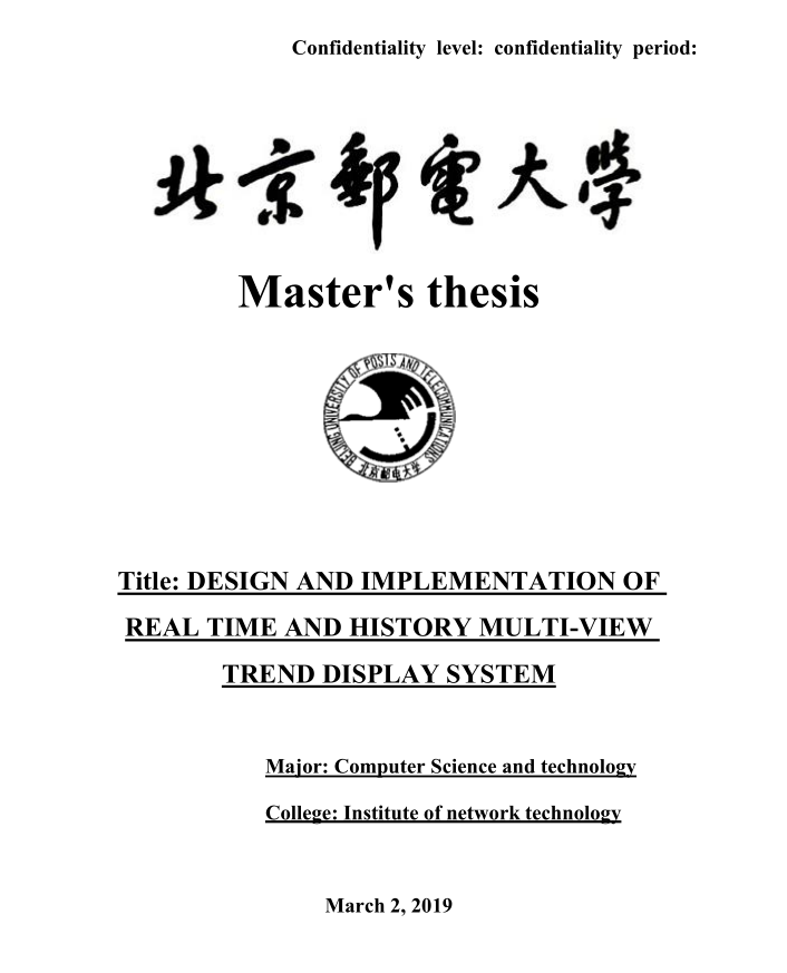 My dissertation